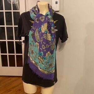 Vintage Homme Leonard Linen/Silk scarf